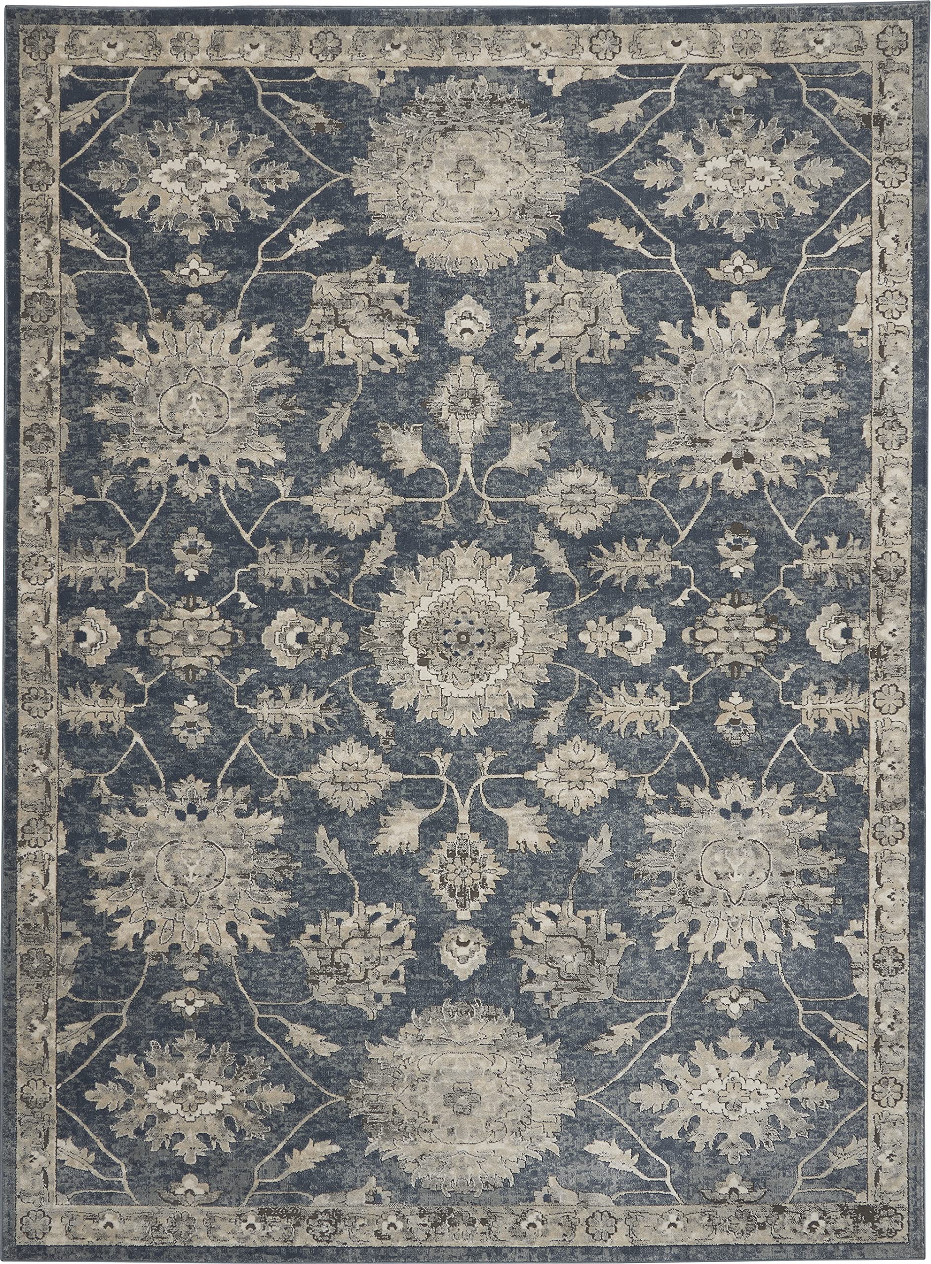 Nourison Concerto Traditional Blue/Beige 6'7