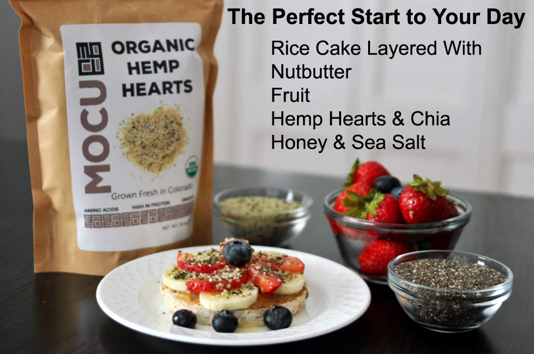 Organic USA Grown Hemp Hearts (Shelled Hemp Seeds) | Raw, Non-GMO, Gluten-Free, Vegan, Keto-Friendly | Perfect for Smoothies, Salads, Yogurt & Baking