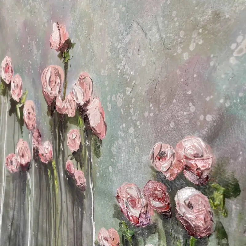 Flower and Tree Painting #FT012 - Handmade Canvas Wall Art for Home & Office Decor | Perfect for Living Room, Bedroom, or Gift