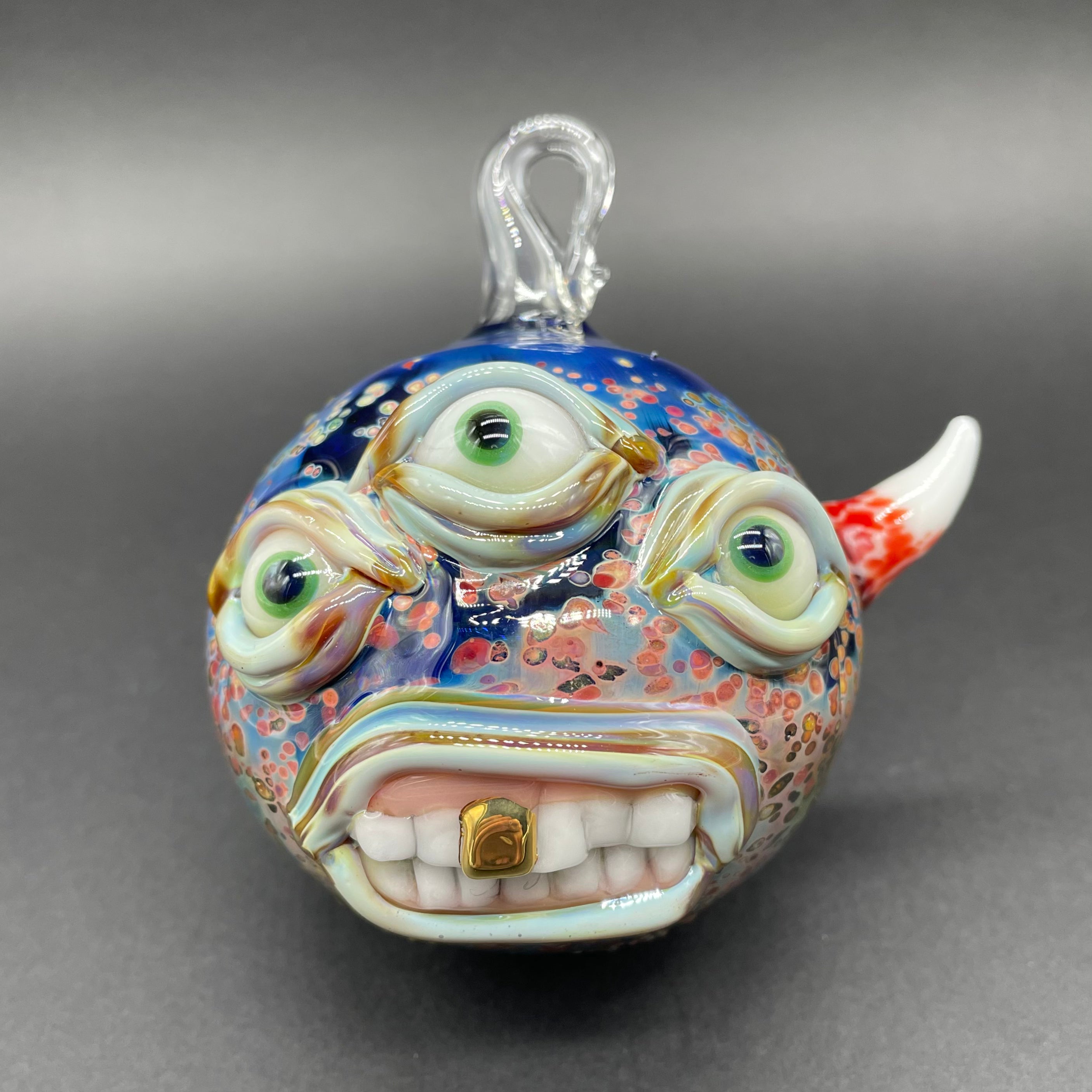 Triclops Ornament - Unique 3-Eyed Monster Decor for Home, Office & Halloween | Handmade Resin Figurine for Collectors & Fantasy Lovers