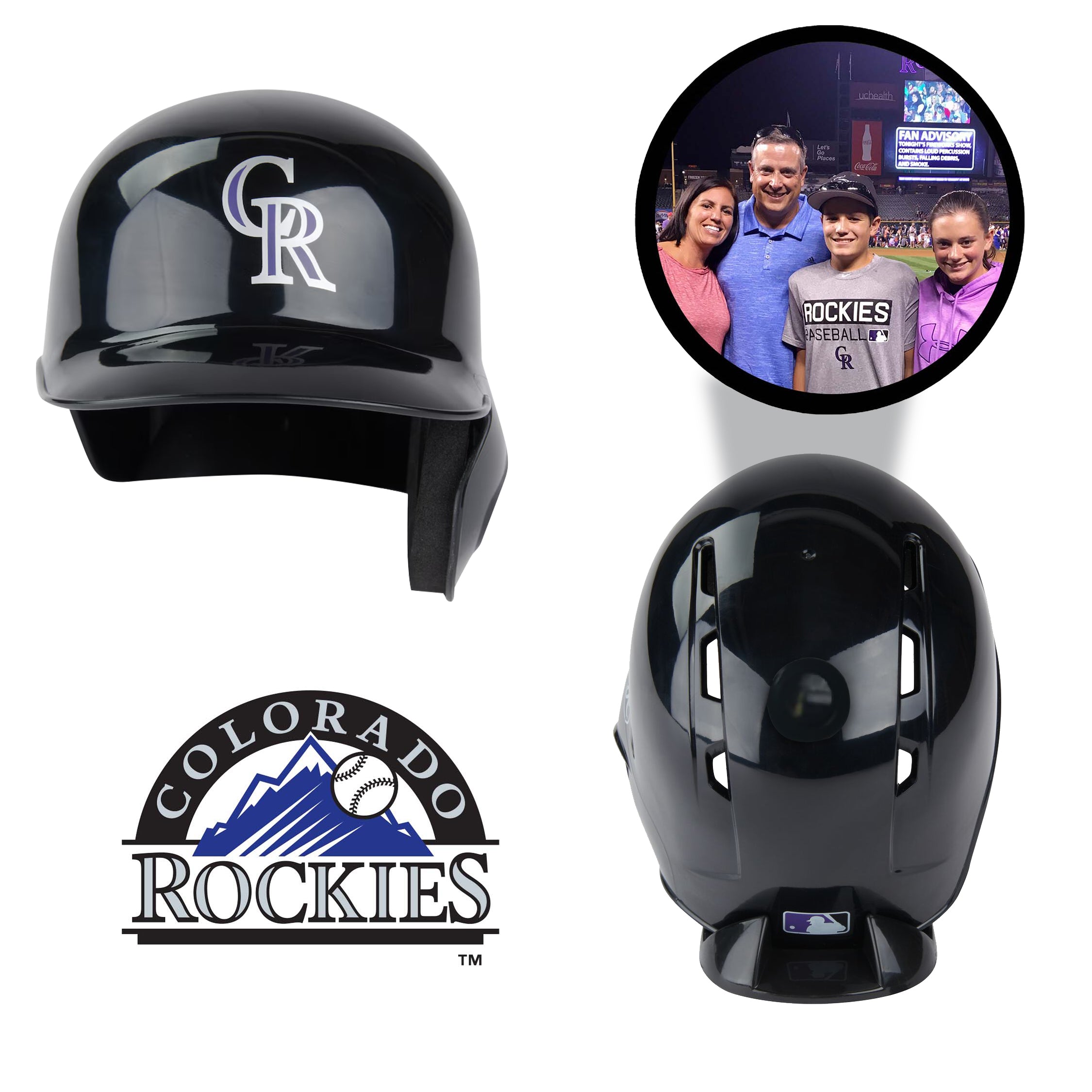 Colorado Rockies MLB Collectible Mini Batting Helmet - Authentic Baseball Memorabilia for Fans & Collectors - Perfect for Display, Gifts & Game Day Decor