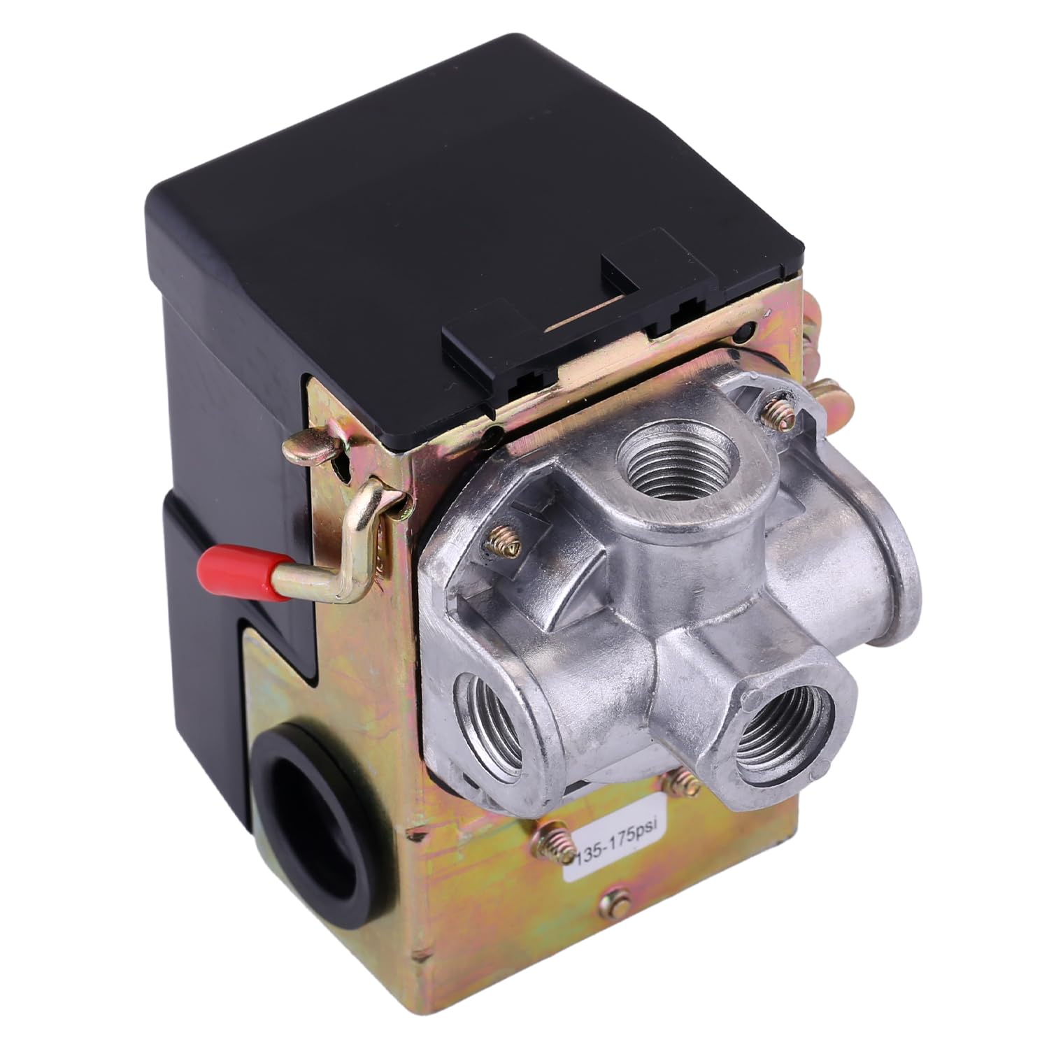 Heavy Duty 175 PSI Air Compressor Pressure Switch with 4 Ports & 1/4