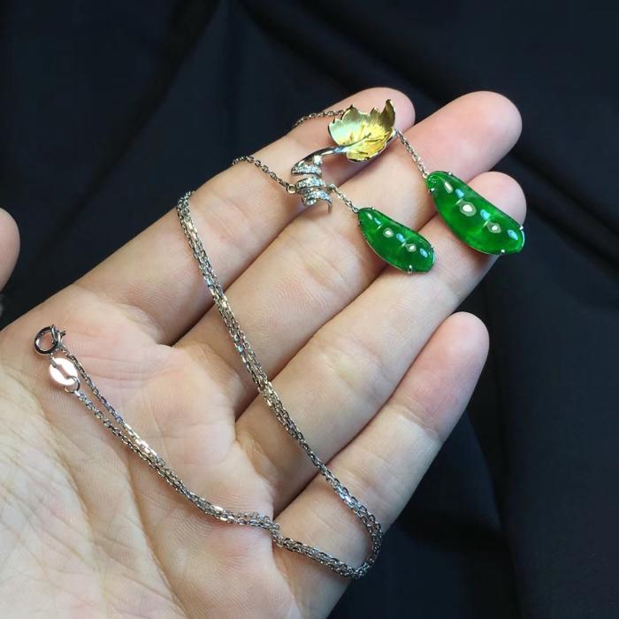 Natural Jade Necklace - Premium Jadeite Pendant for Women, Elegant Green Gemstone Jewelry Gift | Perfect for Weddings, Parties & Special Occasions