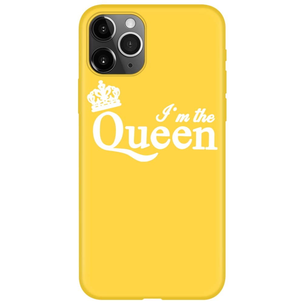 Yoedge Slim Silicone Phone Case for Xiaomi Mi A3 - Yellow Matte TPU Rubber Bumper Cover with Cute Animal & Fruit Patterns | Shockproof Protective Case | Perfect Gift for Women, Girls & Couples | Ideal for Daily Use, Travel & Office