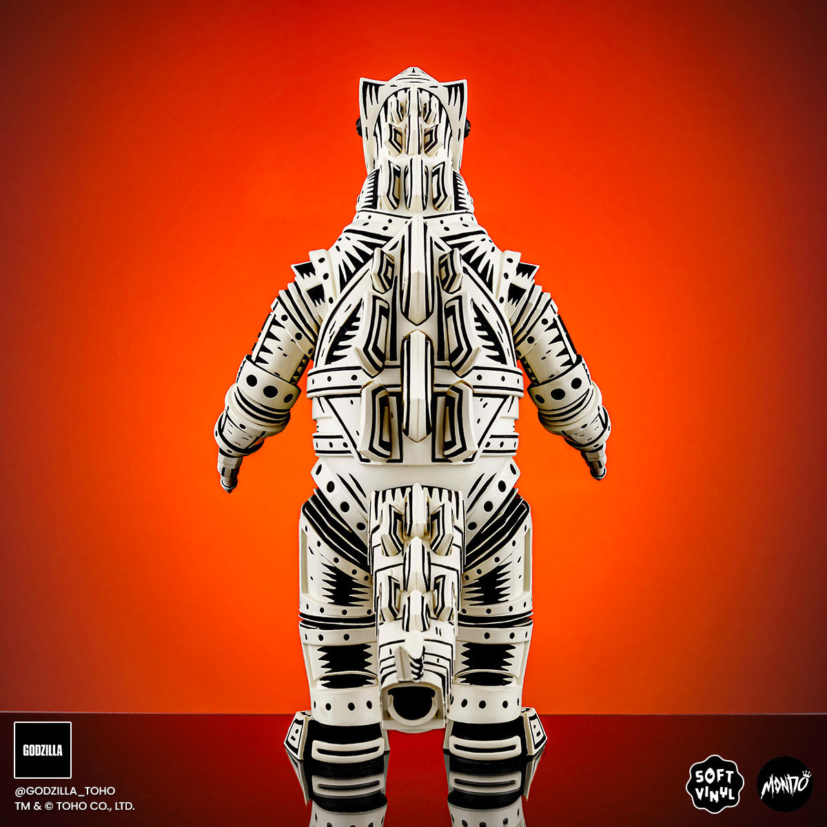 Mechagodzilla Vinyl Designer Figure by Attack Peter - Linocut Variant Timed Edition Collectible Toy | Perfect for Anime Fans, Godzilla Collectors & Home Decor | Great Gift for Birthday, Christmas & Display Shelf