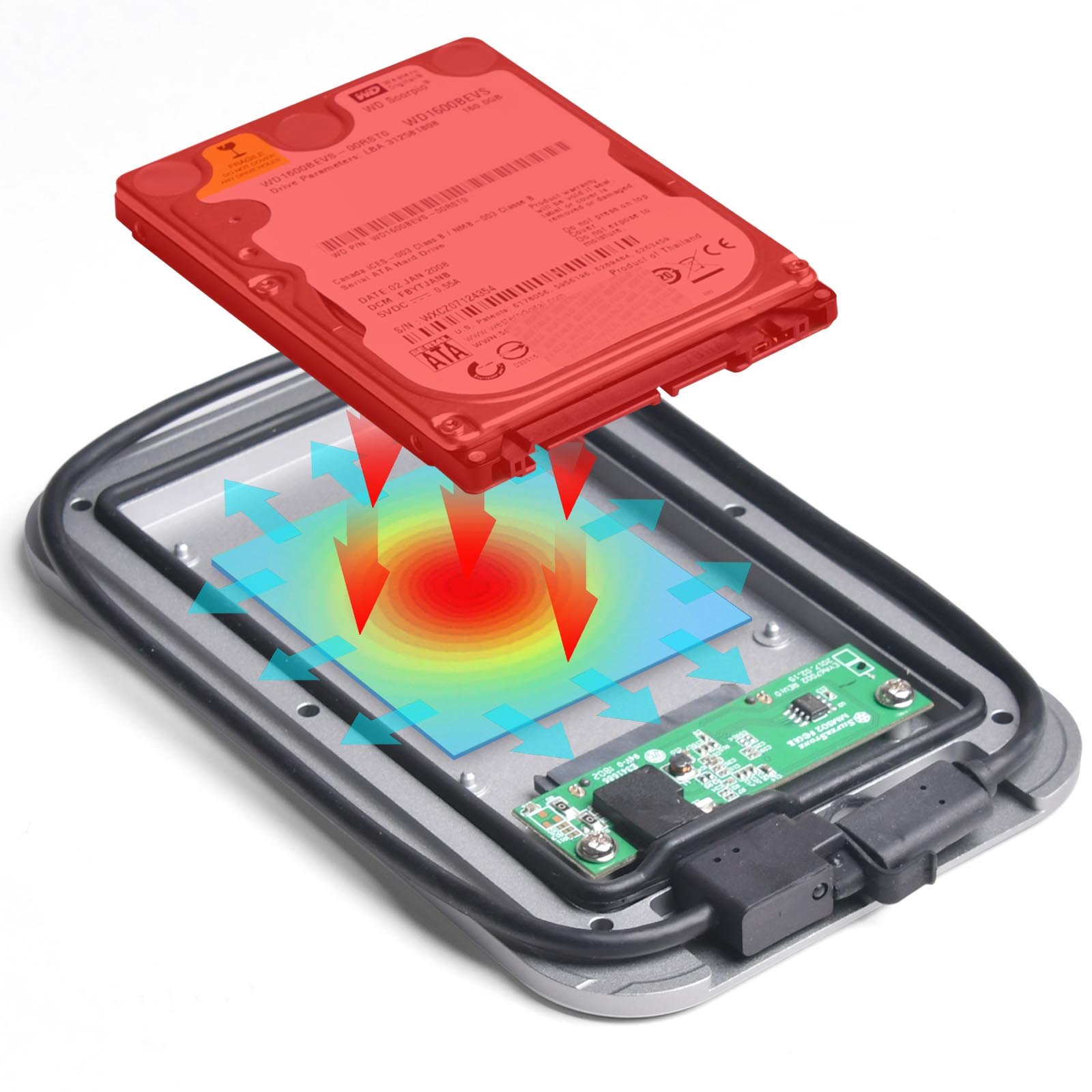 SilverStone Technology SST-MMS02C IP68 Waterproof & Dustproof 2.5