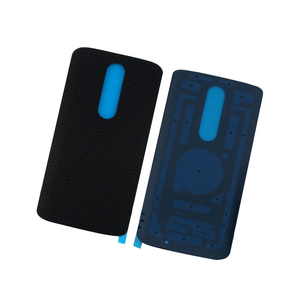 Original Motorola Droid Turbo 2 XT1585 XT1580 Back Battery Cover Replacement - Durable Black Housing Door Case for Moto Droid Turbo 2 (Perfect for Cracked/Damaged Phone Repair & Protection)
