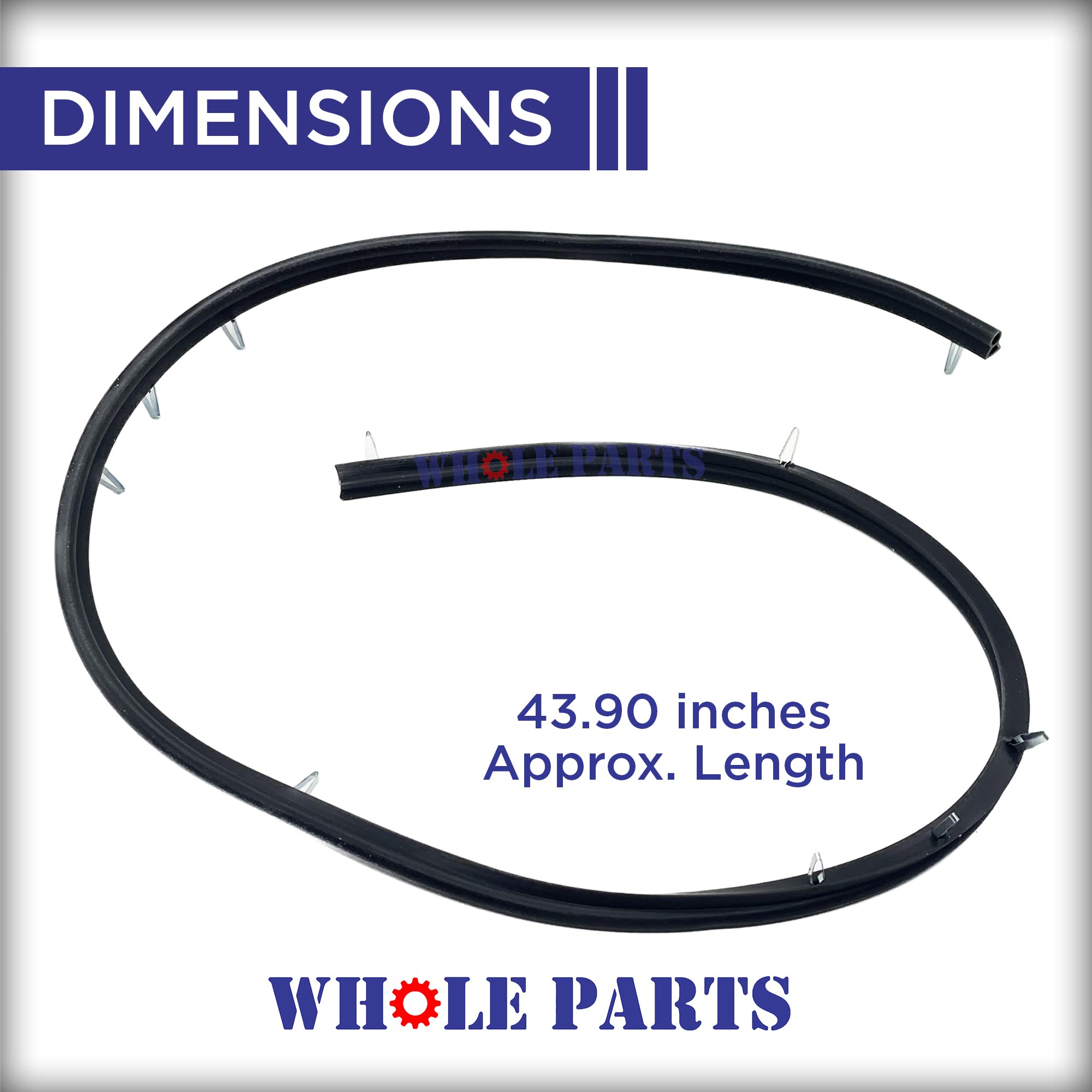 Frigidaire Oven Door Seal Gasket Replacement Part# 5303316768 - Compatible with Gibson, Kenmore, Tappan & White Westinghouse Ranges - Perfect for Leak Prevention & Energy Efficiency in Home Kitchens