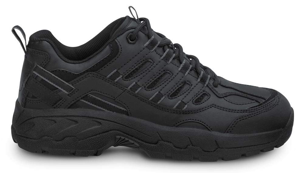 SR Max Carbondale Men's Black Athletic Soft Toe Slip Resistant Work Shoes - Comfortable & Durable for Construction, Warehouse & Outdoor Jobs