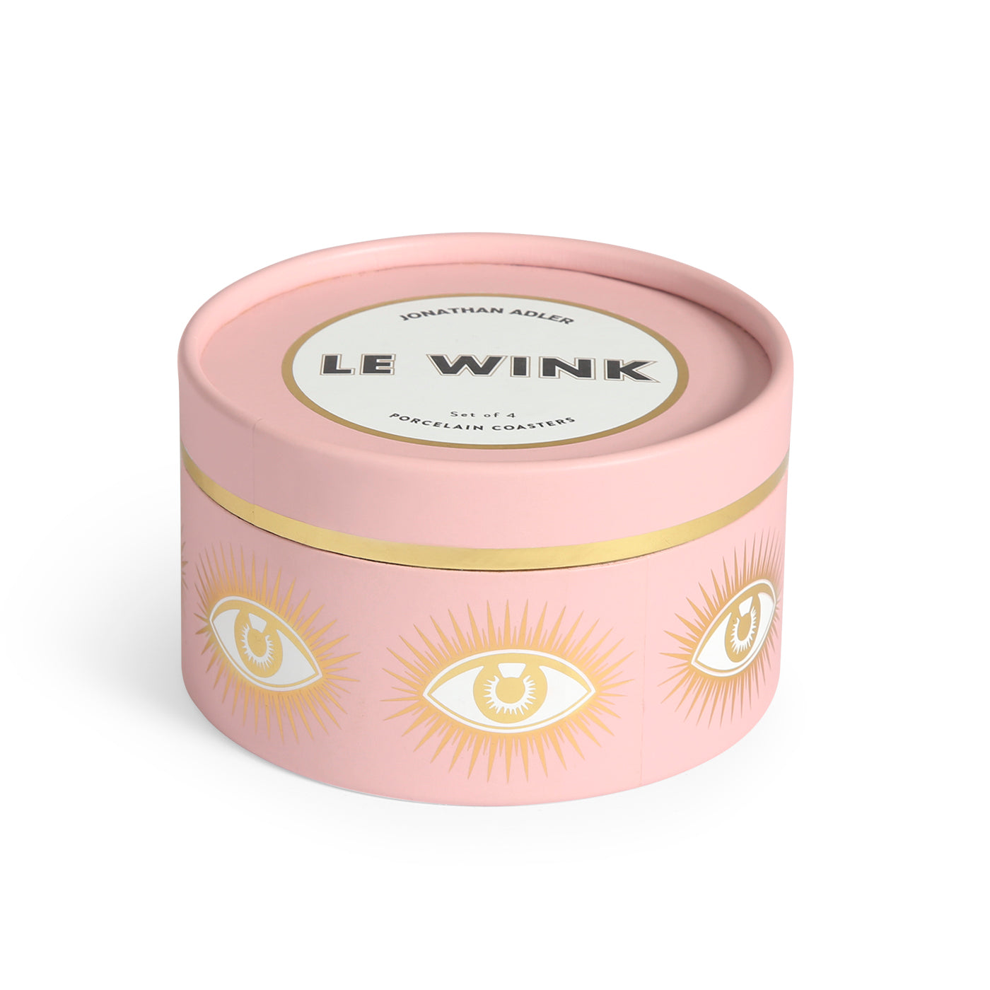 Le Wink Coasters - Set of 6 Absorbent Cork Drink Coasters for Coffee, Wine & Beer - Perfect for Home, Office & Bar Use