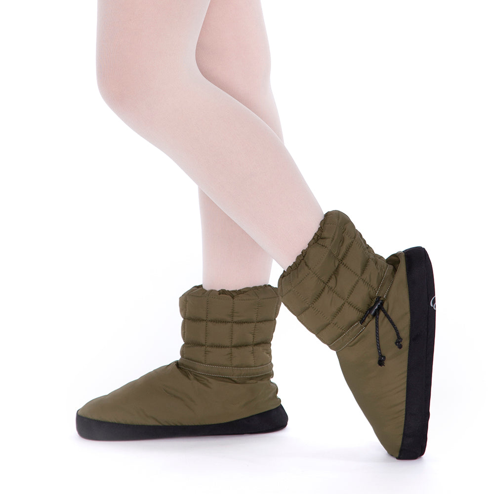 Cozy RP Quilted Warmup Booties for Women - Soft Indoor/Outdoor House Slippers with Non-Slip Sole - Perfect for Winter, Lounging & Relaxing at Home