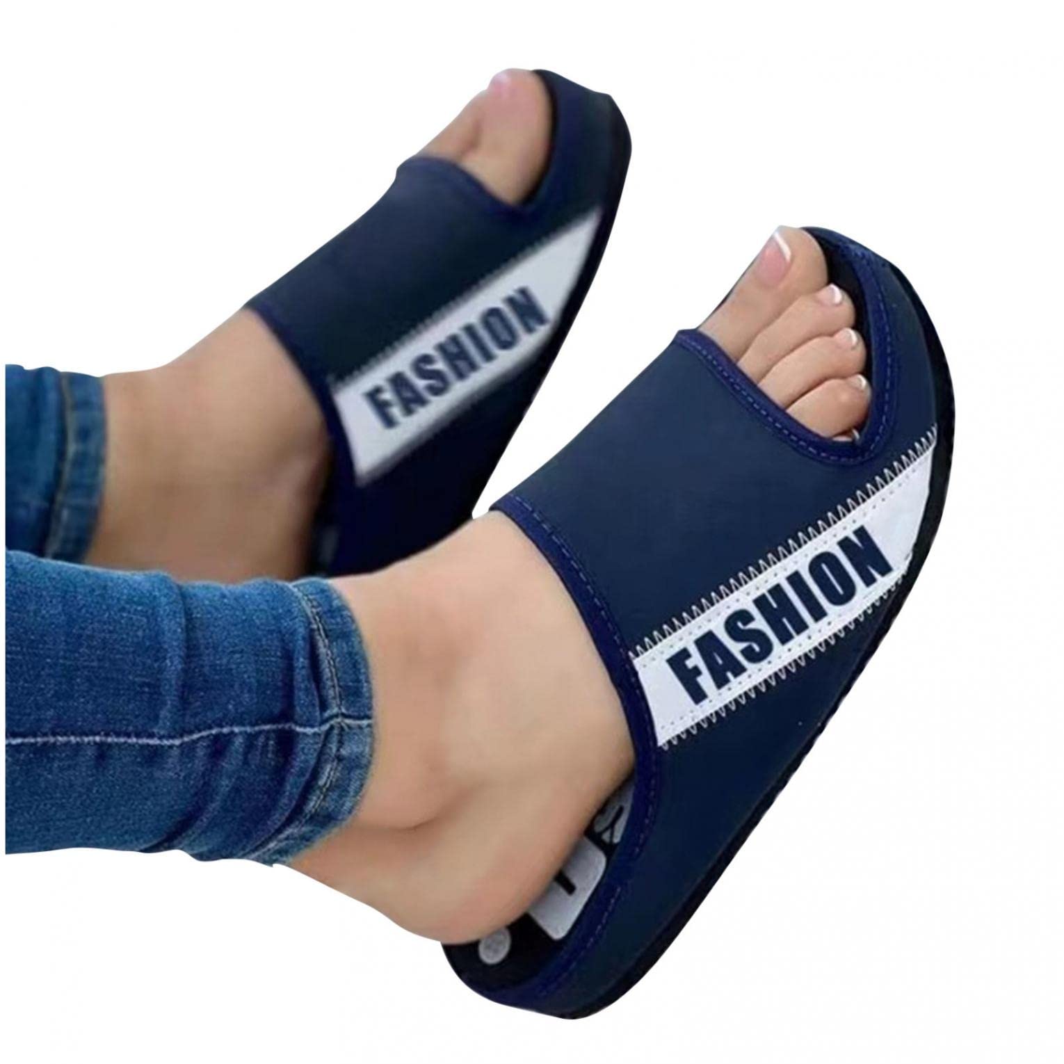 Women's Platform Slippers Sandals - Fashion Wedge Slides Summer Slippers with Ultra Soft Comfort & Anti-Slip Sole | Perfect for Beach, Poolside, and Casual Outings