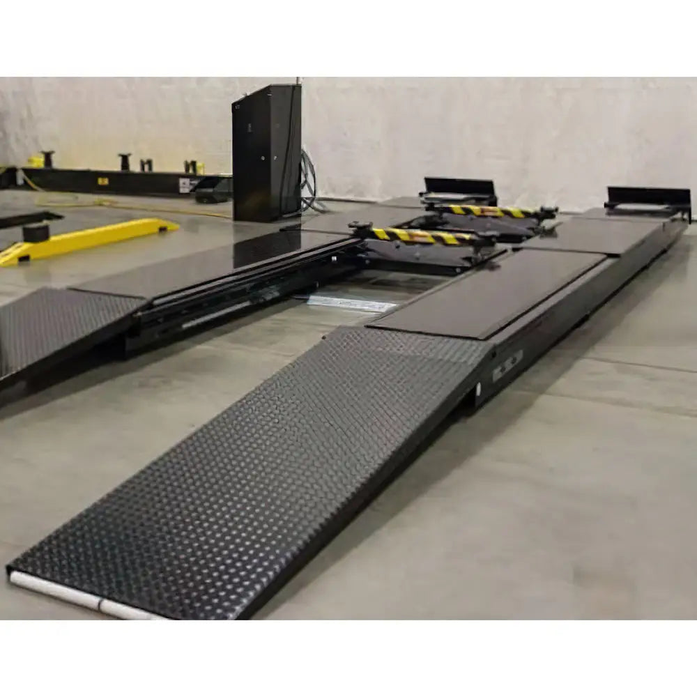 Challenger SX14 14K Surface Mount Scissor Alignment Lift with 2 Rolling Jacks - Heavy Duty Auto Shop & Vehicle Repair Equipment for Professional Mechanics