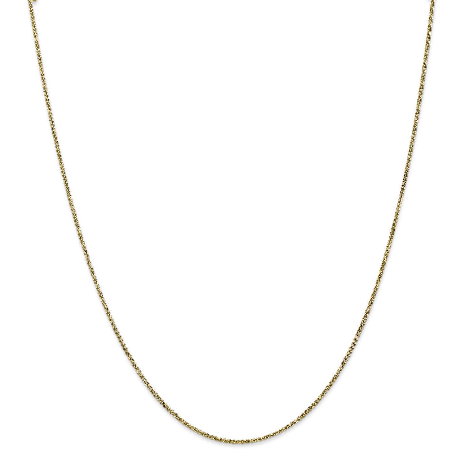10K Yellow Gold Wheat Spiga Chain Necklace, Bracelet or Anklet - Elegant Jewelry for Women, Gift for Her - Perfect for Weddings, Parties & Everyday Wear