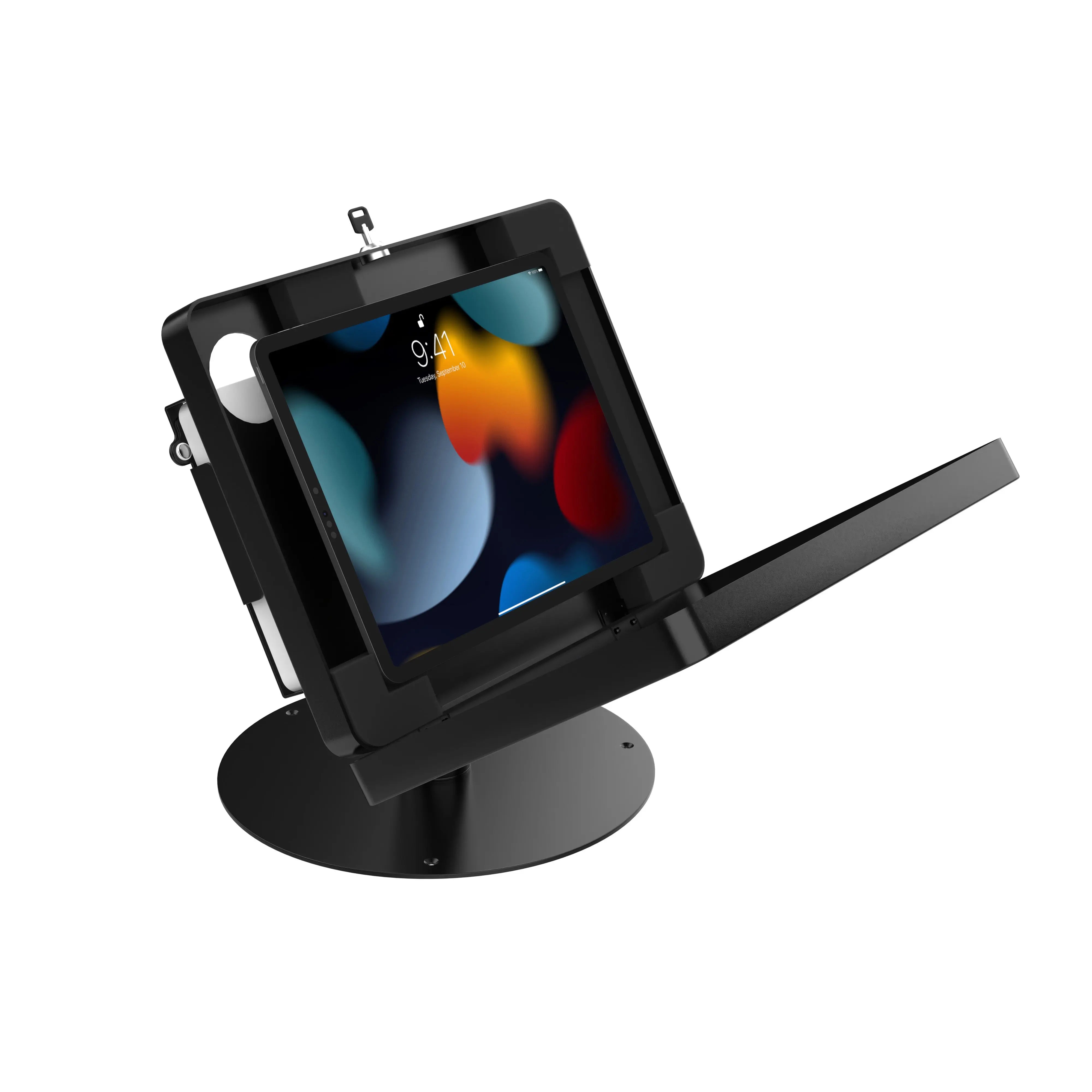 Hyperflex Universal Security Kiosk with Power Bank Holder - Durable Anti-Theft Charging Station for Malls, Airports & Public Spaces