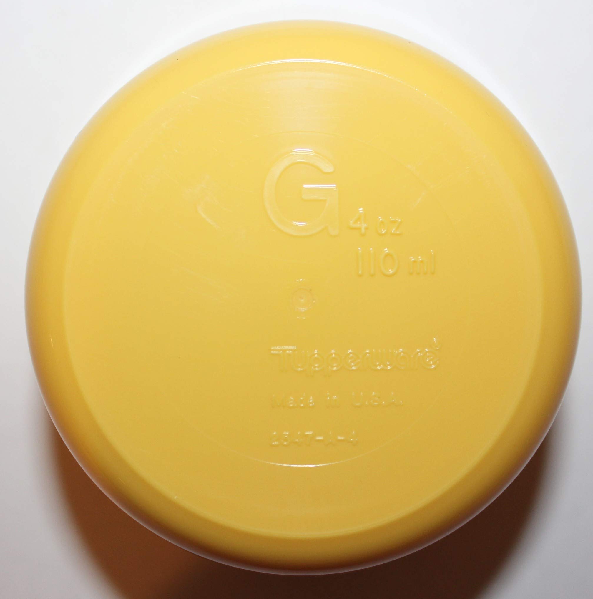 Vintage Tupperware Set of 2 Yellow Wavy Snack Cups with Airtight Lids - Perfect for School Lunches, Picnics & Food Storage