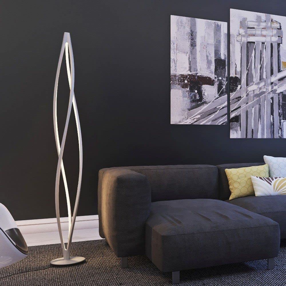 ET2 Cyclone 71.75 Inch 132W 3-LED Modern Floor Lamp - Bright Lighting for Living Room, Bedroom & Office Spaces