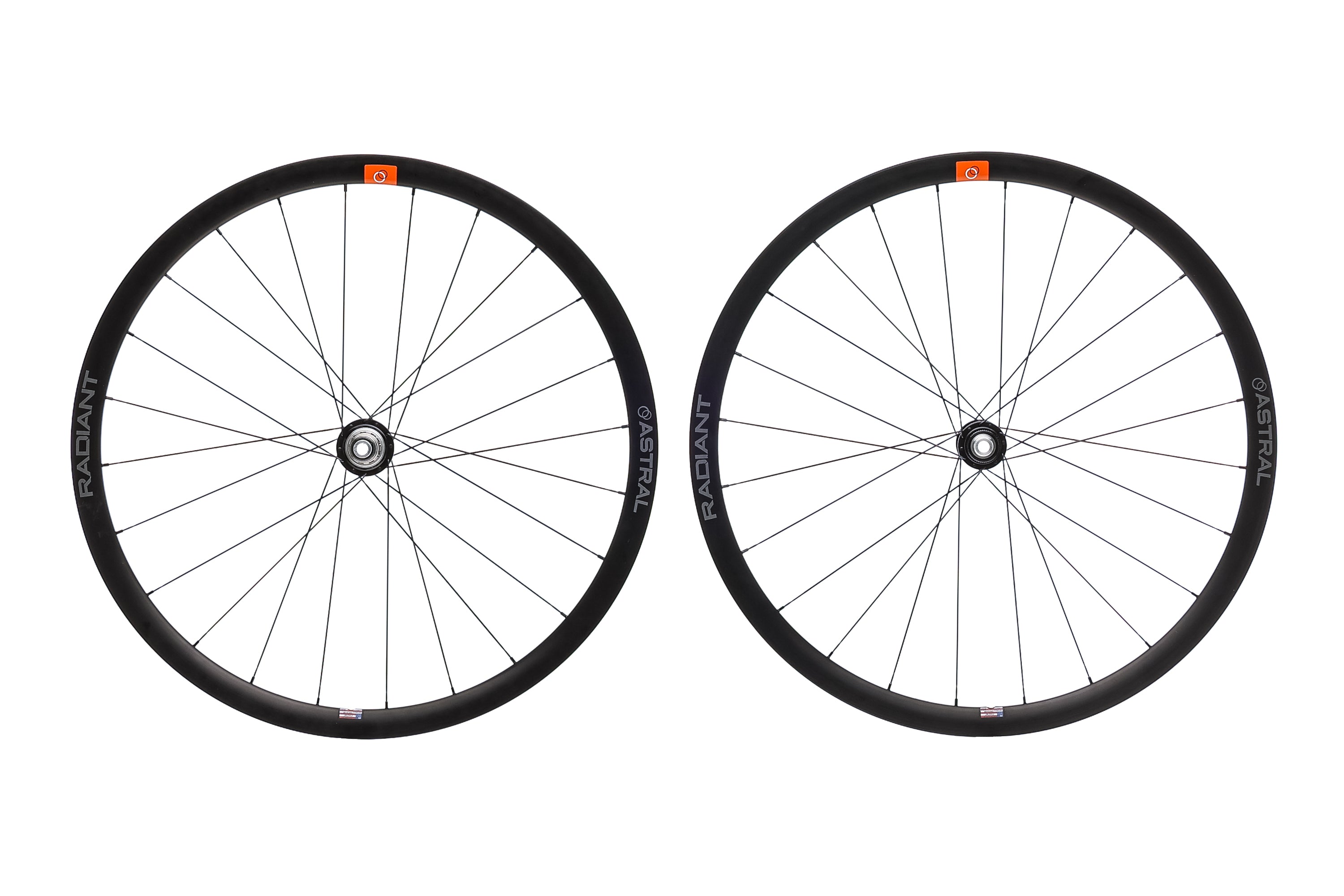 Astral Radiant 700c Tubeless Wheelset with White Industries Hubs - Lightweight Alloy Wheels for Road Biking & Gravel Cycling