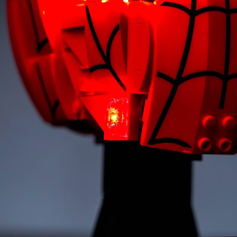 LEGO Spider-Man Mask 76285 Light Kit - LED Lighting Set for Superhero Display & Collection - Perfect for Home Decor, Cosplay, and Gift Giving