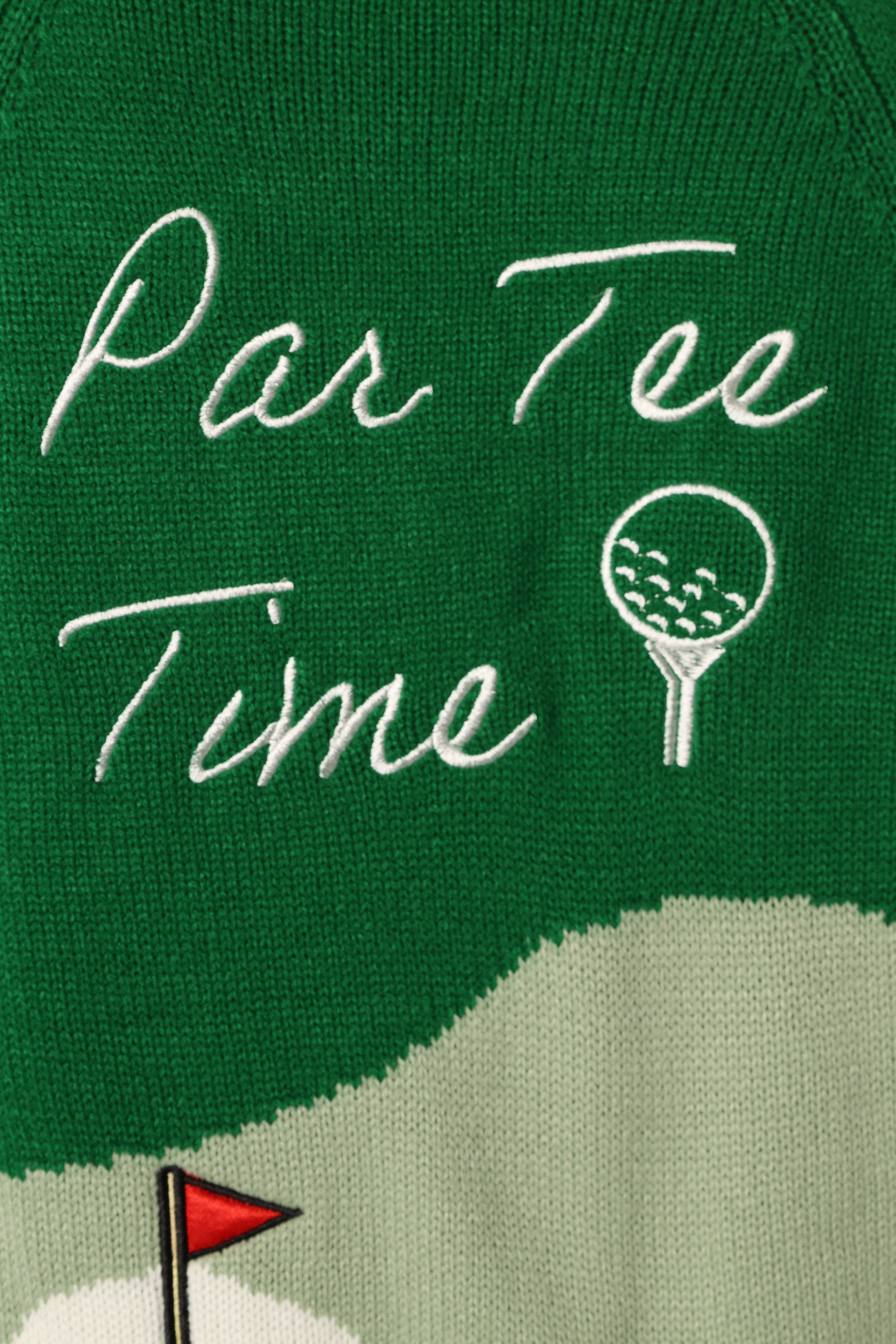 Golf Embroidered Patch Button Front Cardigan Sweater - Field Green | Stylish Golf Apparel for Men & Women | Perfect for Golf Courses, Casual Wear & Outdoor Activities