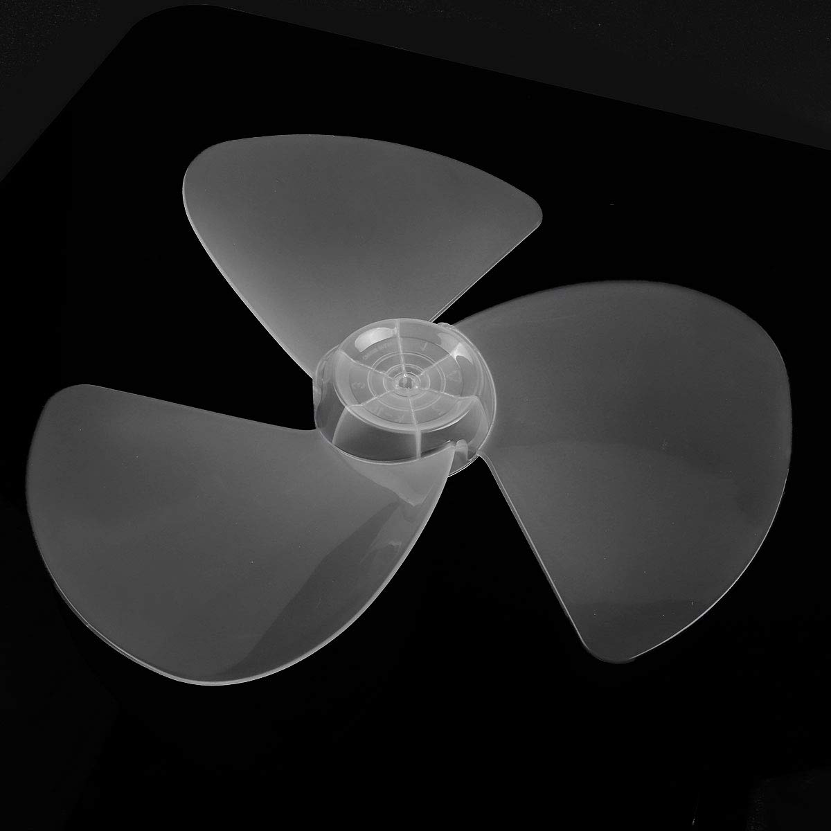 16 Inch Plastic Fan Blade Replacement - 3 Leaves Quiet Big Wind Blade with Nut Cover for Stand/Pedestal/Table Fans | Household Cooling Accessory | Perfect for Bedroom, Living Room, Office & Outdoor Use