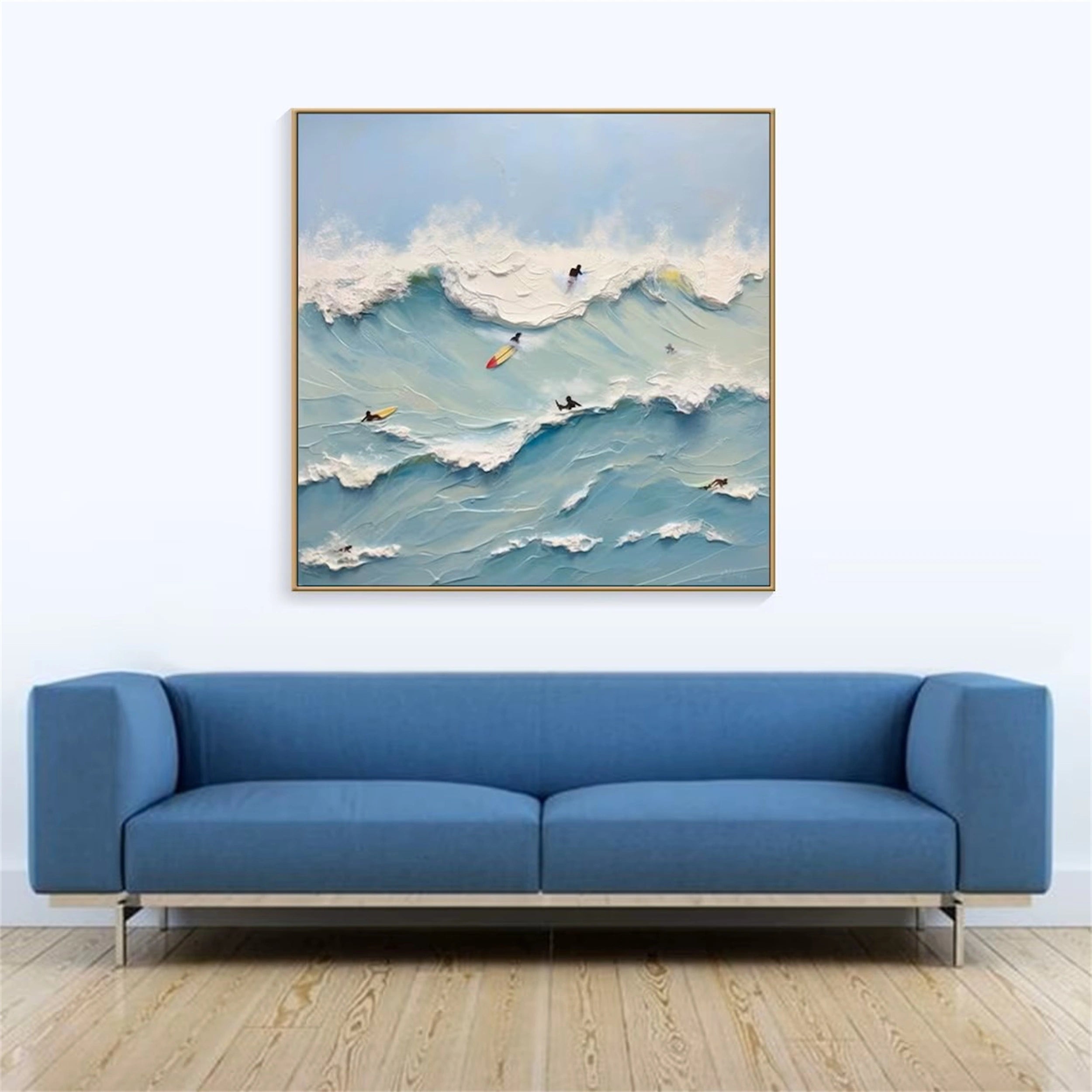 Ocean and Sky Painting #OS 042 - Stunning Coastal Wall Art for Beach House Decor & Living Room