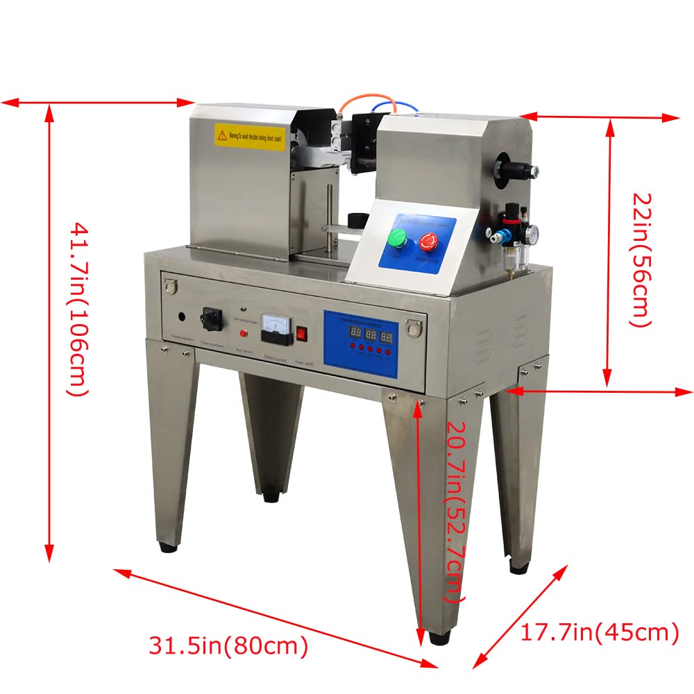 Ultrasonic Soft Plastic Tube Sealer Machine - 110V 1200W Hose & Tube Sealer with Date Coder for Toothpaste, Cosmetics & Personal Care Products | Ideal for Home Use, Small Businesses & DIY Projects