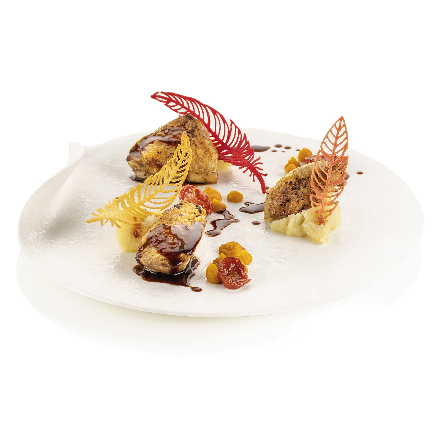 SILIKOMART Naturae Haute Cuisine Silicone Mold - Premium Feather Design Baking Mould for Cakes, Chocolate, Desserts & Ice Cubes | Perfect for Home Baking, Party Treats & Gourmet Cooking