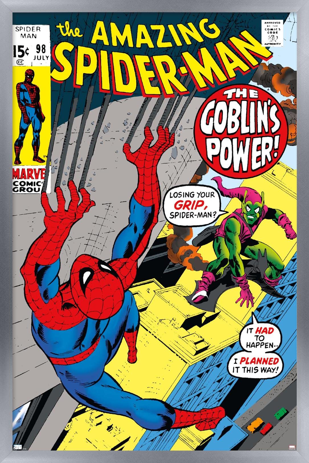 Trends International Marvel Comics Green Goblin - The Amazing Spider-Man #98 Wall Poster, 34