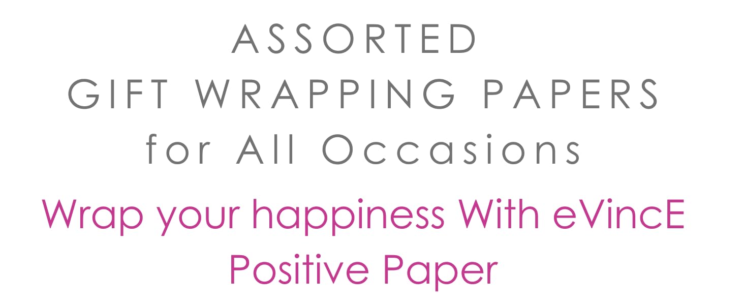 eVincE Elephant-Themed Gift Wrapping Paper Set of 5 | Neutral Birthday & Holiday Wrapping Sheets for Christmas, Diwali, Rakhi | Perfect for Kids' First Birthday Parties, Sibling Gifts & Craft Decorations | Great for Baby Showers, Family Celebrations & DIY Home Decor