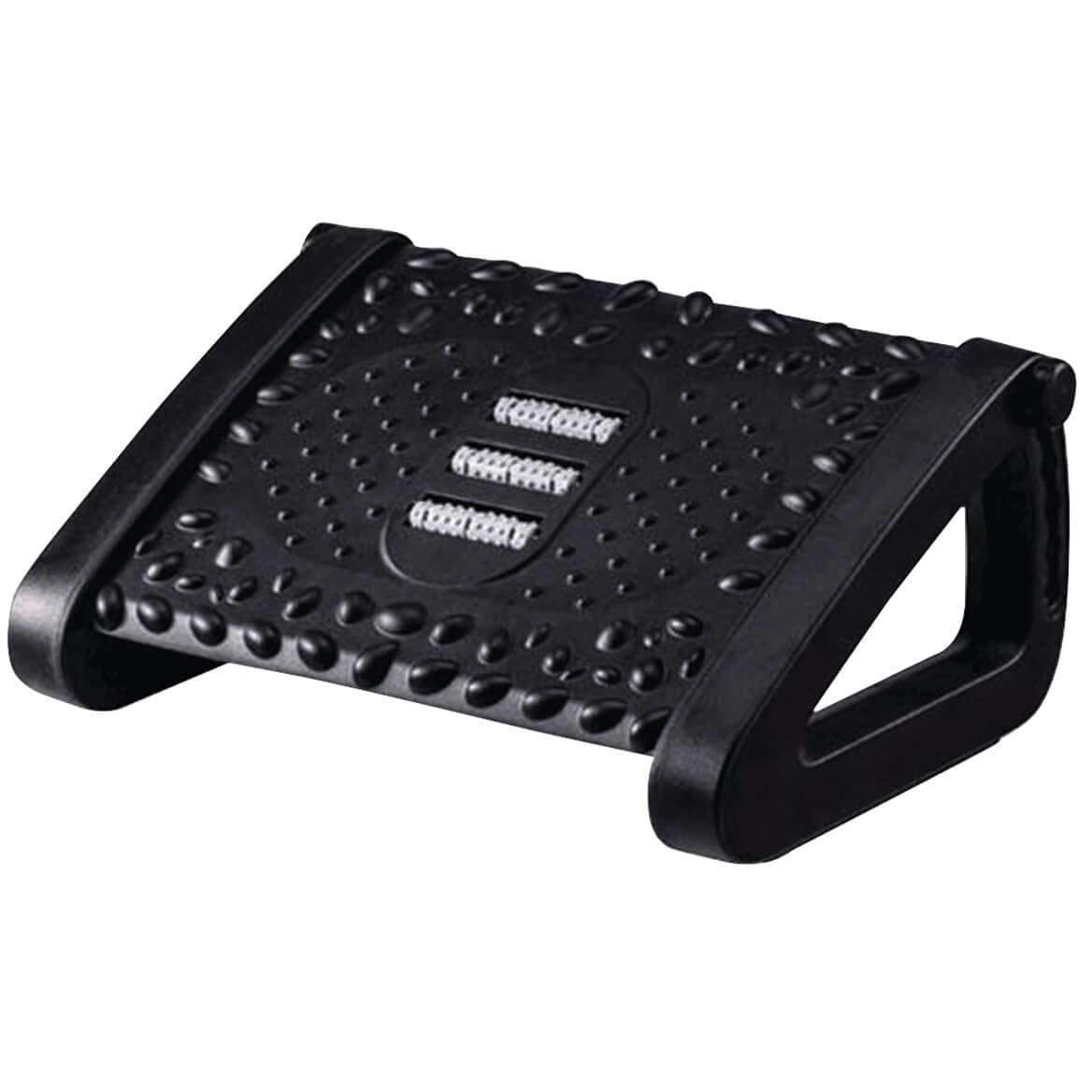 Ergonomic Adjustable Foot Rest with Massage Roller for Office & Home - Relieve Foot Pain & Improve Posture While Working, Gaming or Relaxing