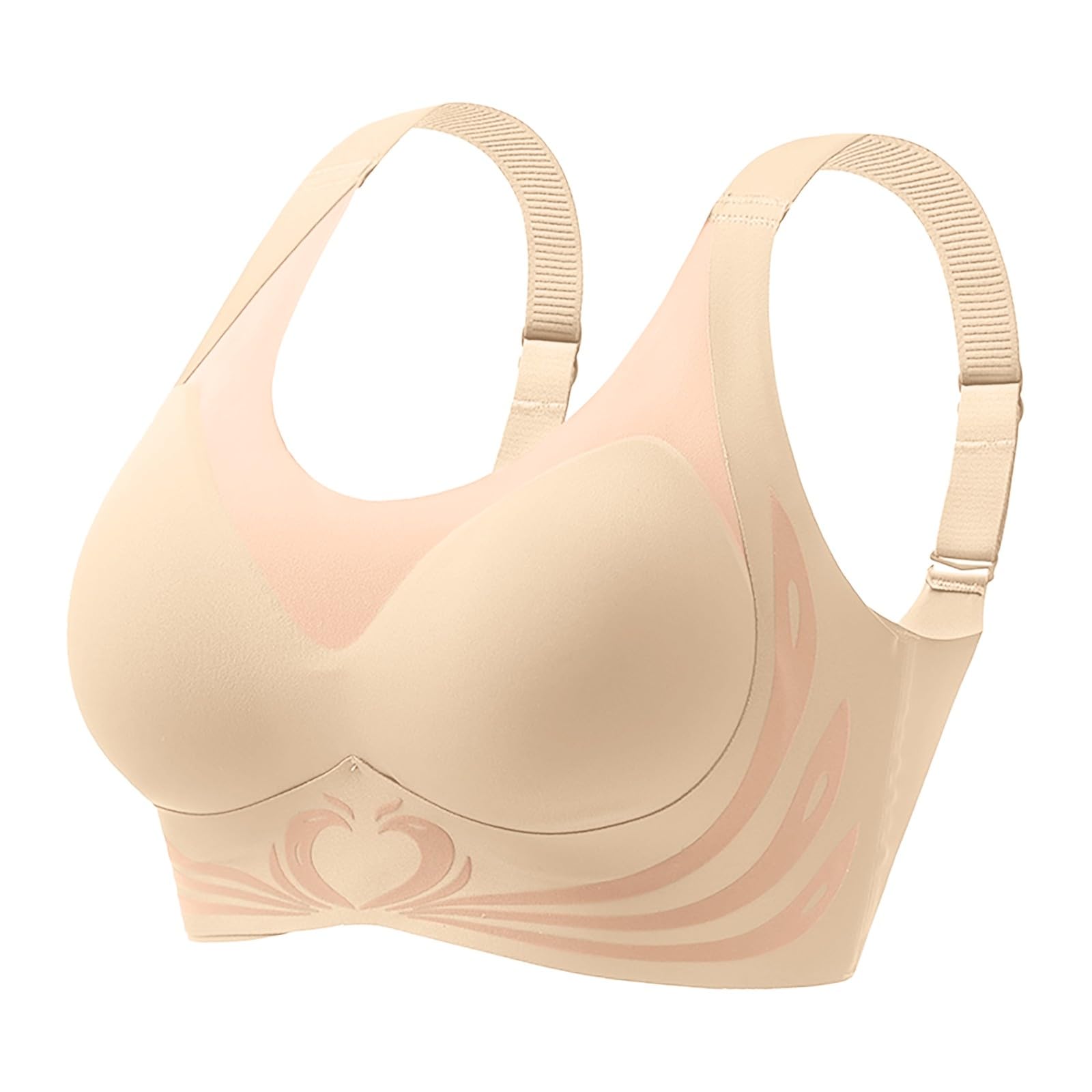 Dawncog Wireless Push-Up Bra for Women - Lift & Anti-Sagging Comfort Bra, Seamless T-Shirt Bra with Super Gather Support - Perfect for Everyday Wear, Workout & Senior Women's Comfort