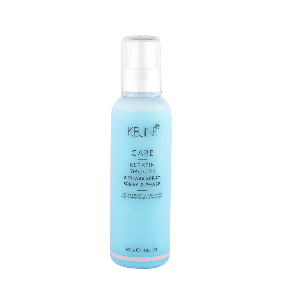Care Keratin Smooth 2 Phase Hair Spray - Professional Keratin Treatment for Frizz Control & Heat Protection - Perfect for Salon-Quality Smoothing at Home