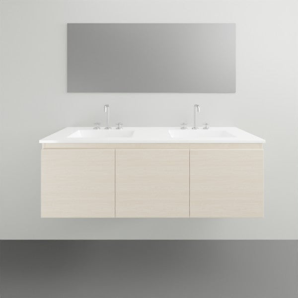 ADP Glacier Lite Slim Vanity with Ceramic Top - Modern Bathroom Storage for Small Spaces | Perfect for Powder Rooms, Apartments & Tiny Homes