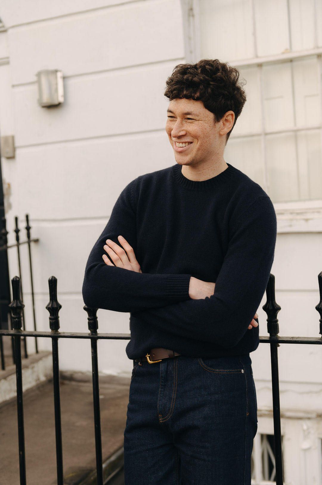 Premium Navy Blue Lambswool Crew Neck Sweater for Men & Women | Soft & Warm Winter Knitwear | Perfect for Casual Wear, Office & Outdoor Activities