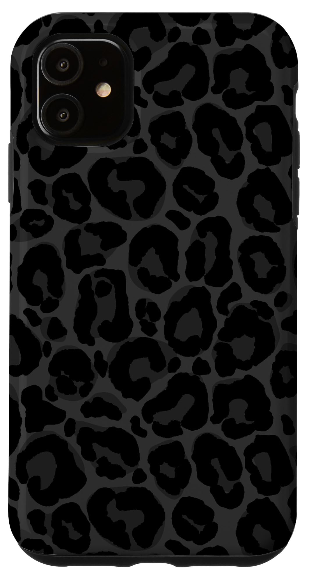 Black Leopard Cheetah Print iPhone 11 Case - Stylish Protective Cover with Animal Skin Design for Women & Men - Perfect for Daily Use, Travel, and Fashion Accessories
