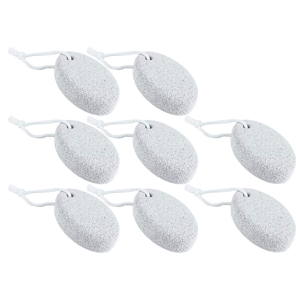 Natural Pumice Stone Pedicure Kit - 8pcs Foot File for Dead Skin Removal - Perfect for Home Spa & Pedicure Care