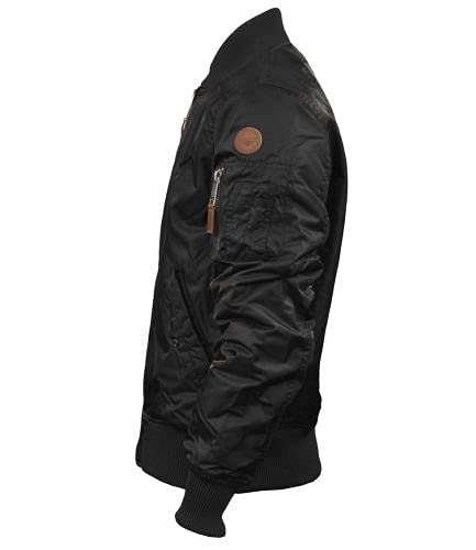 Top Gun MA-1 Bomber Jacket for Men - Classic Military Flight Jacket with Water-Resistant Nylon - Perfect for Casual Wear, Outdoor Adventures & Aviation Enthusiasts