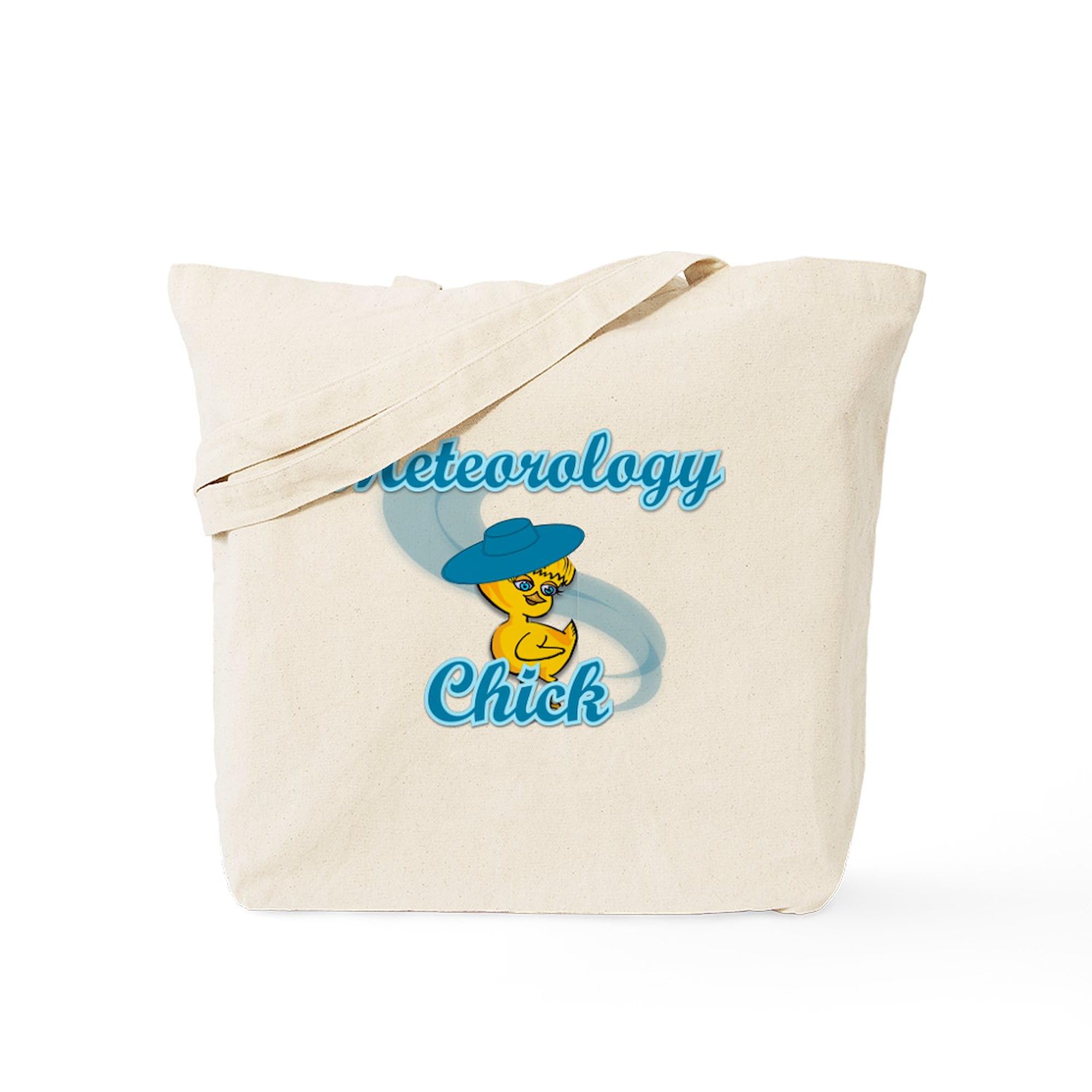 Meteorology Chick #3 Canvas Tote Bag - Natural Reusable Shopping Bag for Women | Eco-Friendly Grocery Tote for Work, School & Farmers Market