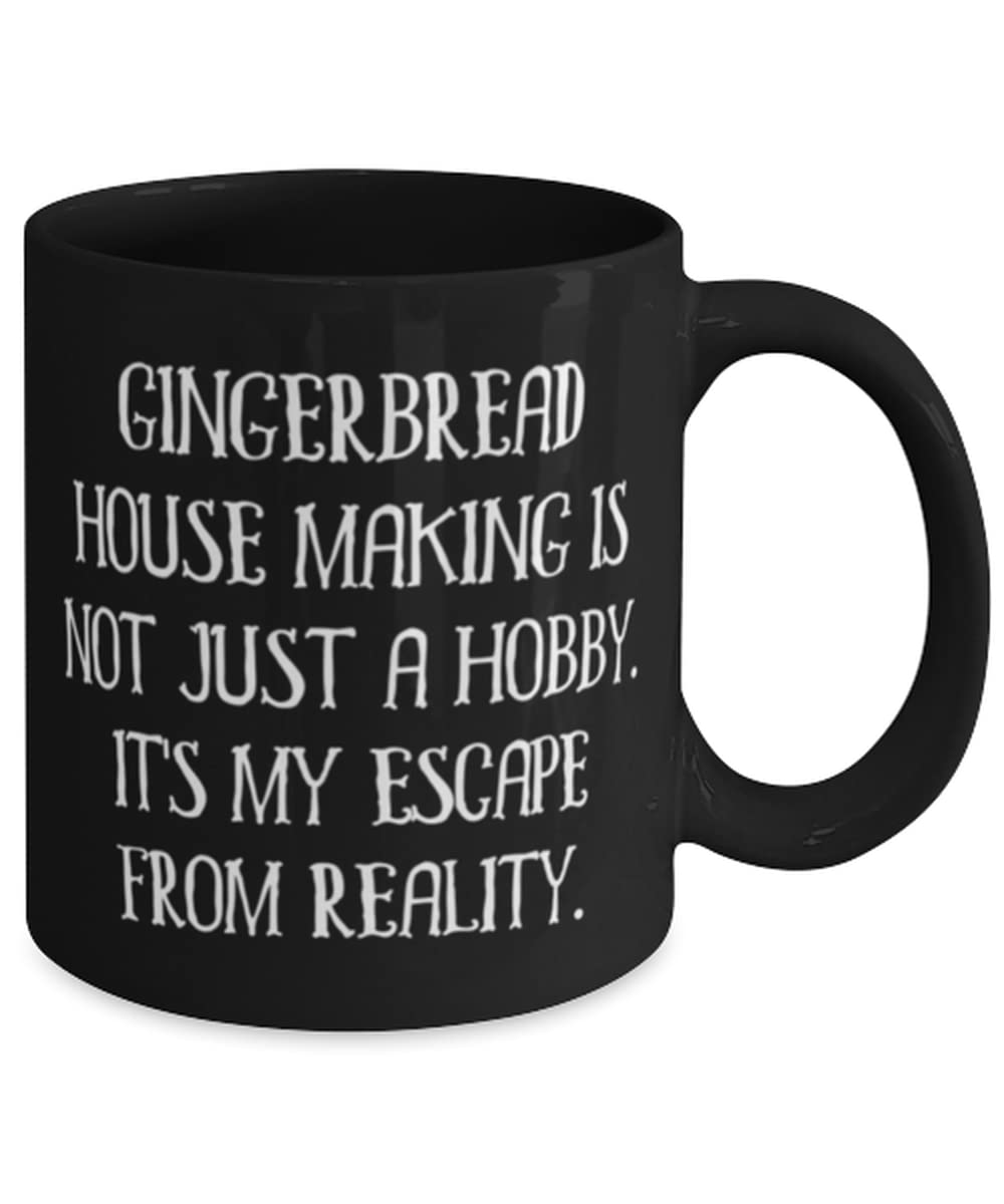 Gingerbread House Making Mug Set - 11oz & 15oz Unique Christmas Gift for Men & Women | Perfect for Holiday Baking, DIY Decorating & Cozy Hot Drinks