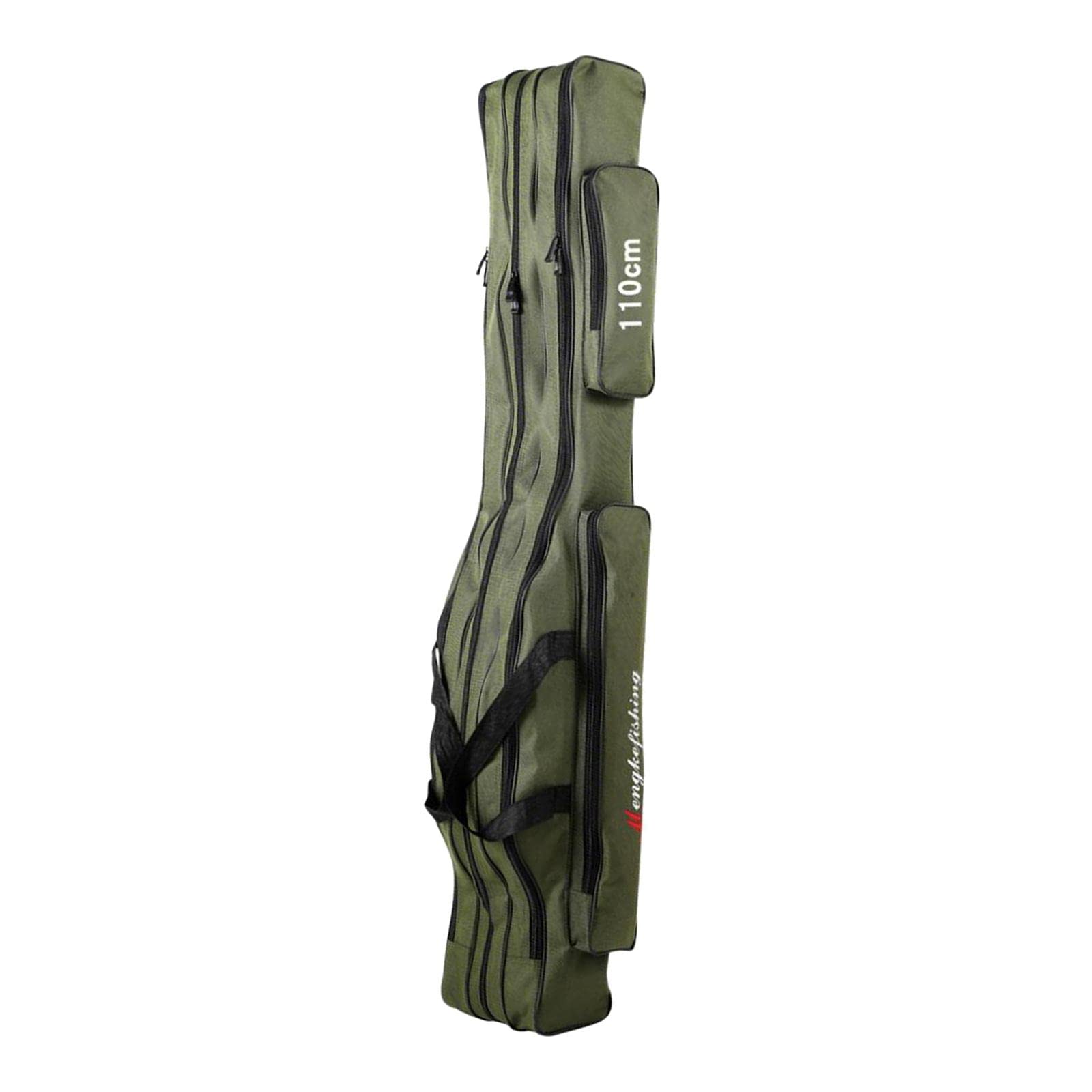 Colcolo 150cm 3-Layer Portable Folding Fishing Rod Case - Waterproof Oxford Fishing Bag with Tackle Storage | Travel Carrier for Rod & Reel | Perfect Gift for Anglers | Ideal for Travel, Camping & Outdoor Fishing (Green)