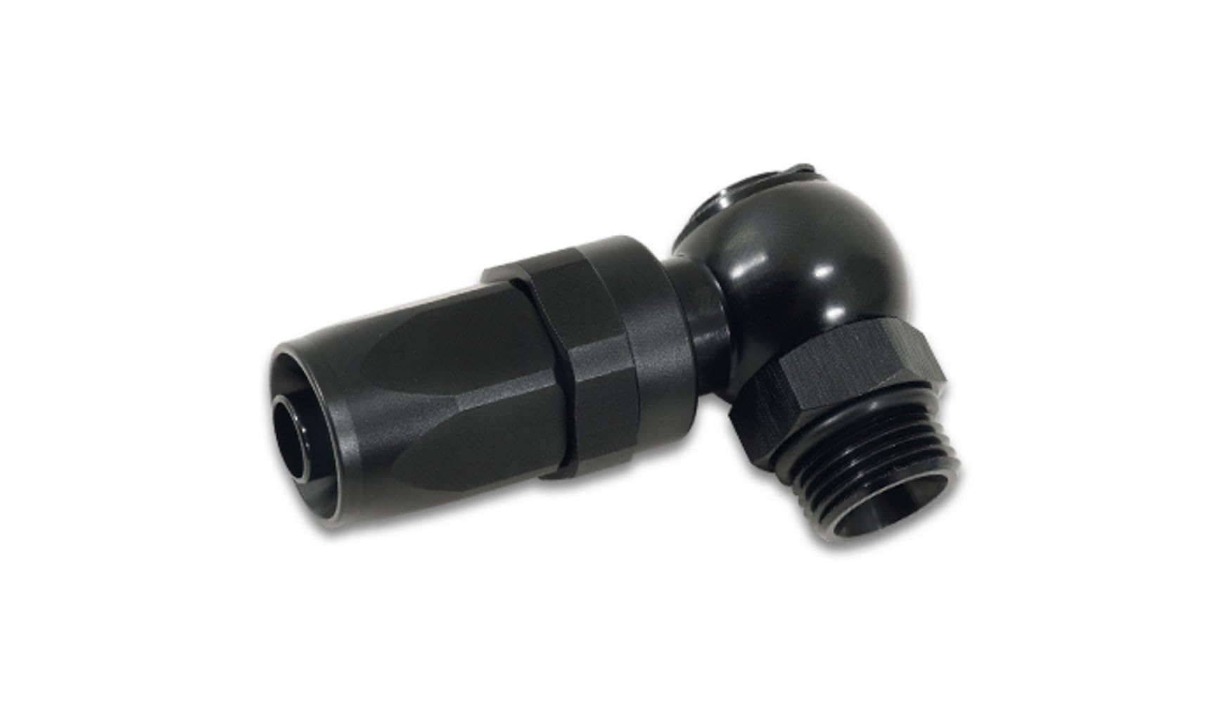 Vibrant Performance -8 AN Straight Swivel Reusable Hose End Fitting for Automotive, Marine & Industrial Applications | High-Quality Fuel & Oil Hose Connector