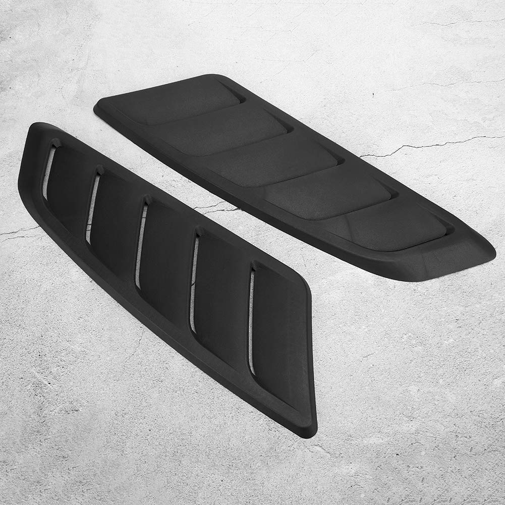 AQXreight 2Pcs Car Hood Air Vent Cover - Compatible with 2015-2017 Models | Bonnet Vent Accessory for Enhanced Engine Cooling & Stylish Look | Perfect for Performance Upgrades & Car Shows