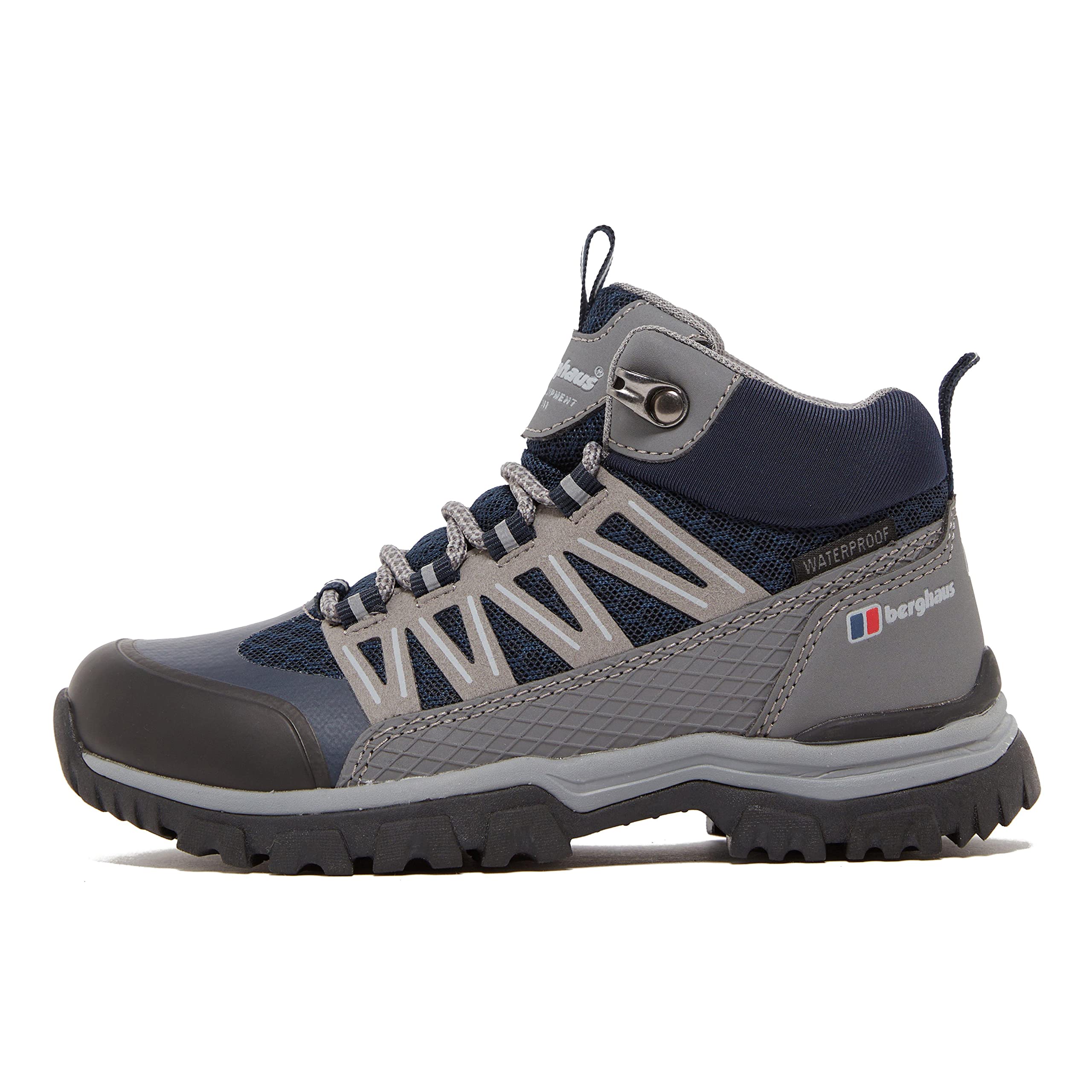 Berghaus Kids' Explorer Mid Hiking Boots - Waterproof & Breathable Outdoor Shoes with High Traction Sole | Lightweight Durable Vegan-Friendly Footwear for Boys & Girls | Perfect for Hiking, Trekking & Outdoor Adventures