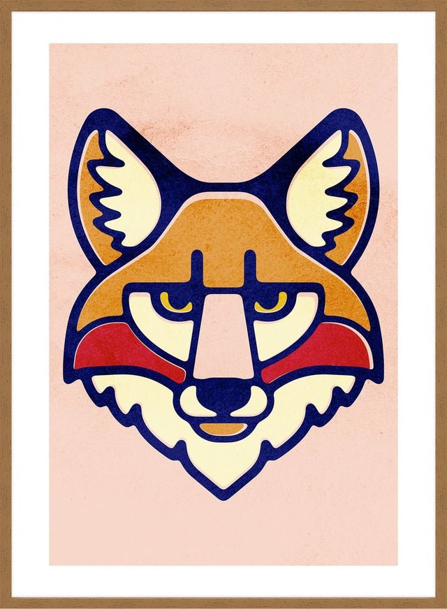 Fox Animal Portrait Print - Stunning Wildlife Wall Art for Home & Office Decor | Perfect for Living Room, Bedroom, or Gift