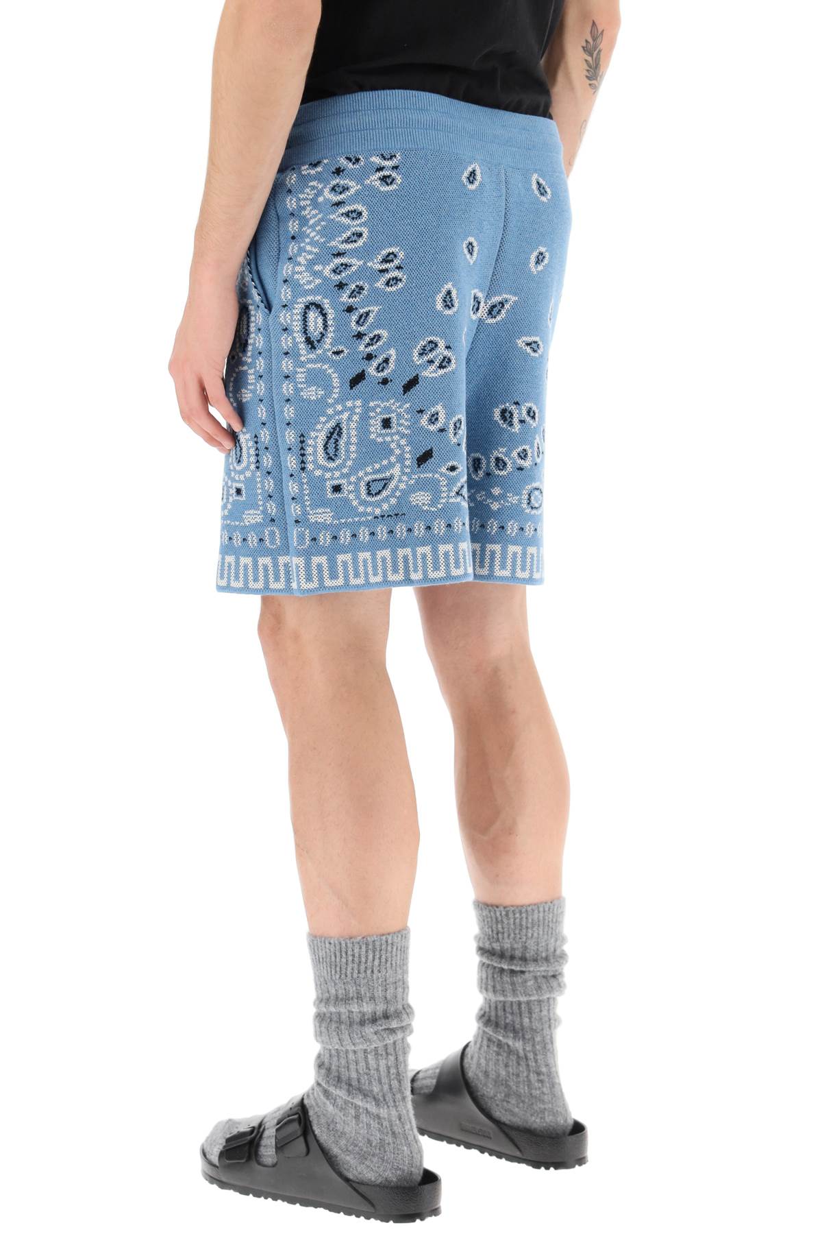 Alanui Cotton Bandana Print Bermuda Shorts for Women - Comfortable & Stylish Summer Casual Wear - Perfect for Beach, Vacation, and Everyday Outfits