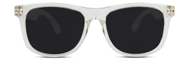 HK Polarized Sunglasses for Kids 3-6 Years - Gold Wayfarer Style Clear Lens - Perfect for Outdoor Play, Beach & Sun Protection