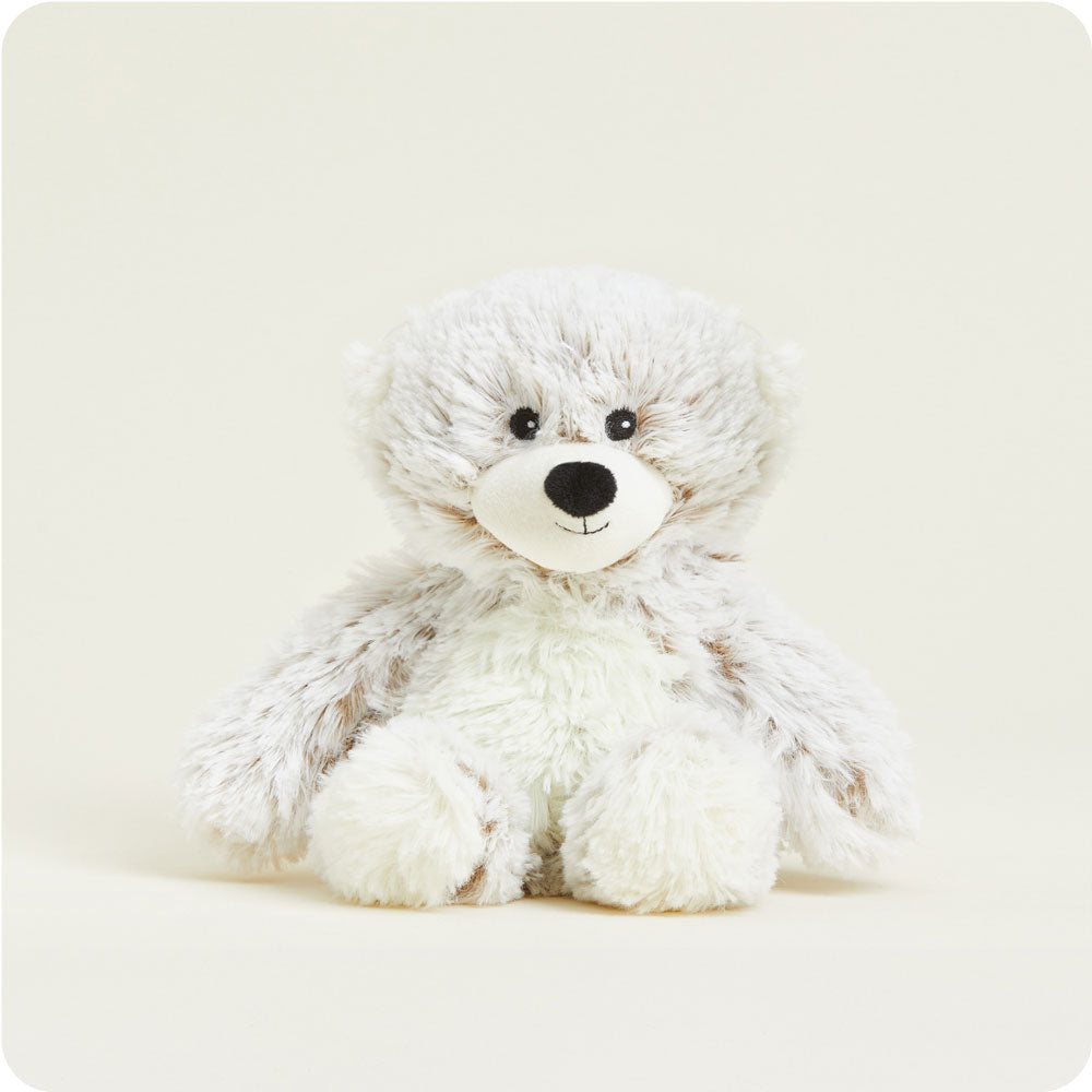 Warmies Junior Marshmallow Bear - Soft Microwavable Plush Toy for Kids | Perfect for Bedtime, Anxiety Relief & Comfort