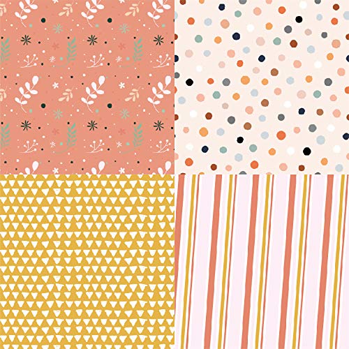 Woodland Animal Print Scrapbook Paper Pad 6x6 Inch - Fox, Bear, Rabbit & Owl Patterns for DIY Cardmaking, Decoupage, Origami & Scrapbooking - Perfect for Handmade Greeting Cards, Journals and Home Decor Projects