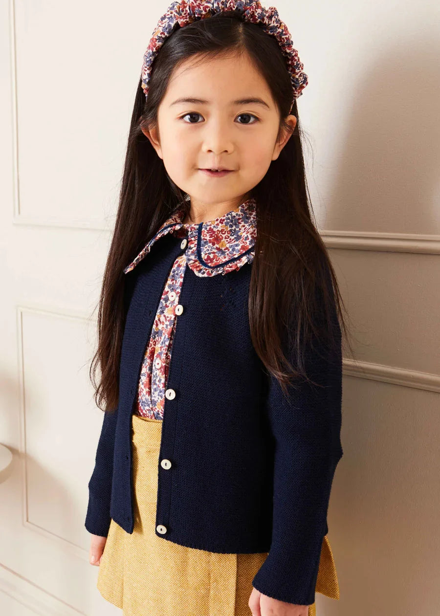 Beatrice Floral Blouse and Skirt Set for Girls | Elegant Spring Summer Outfit | Perfect for School, Parties & Family Photos